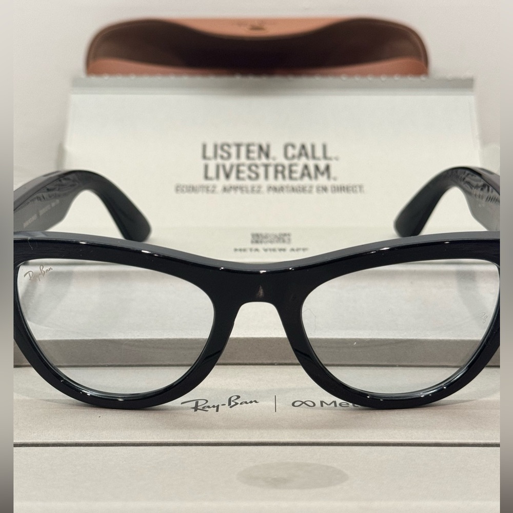 Ray-Ban Meta Skyler Glasses: Shiny Black Transition … New in Box